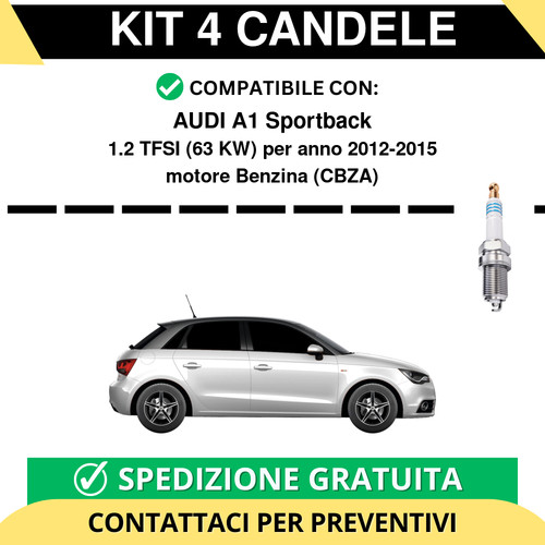 Kit candele per audi a1 - kit,