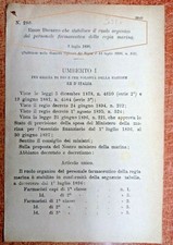 REGIA MARINA,REGIO DECRETO