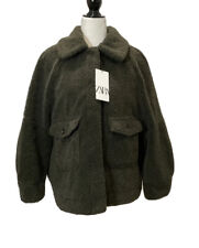 Cappotto Zara Teddy Pile Oliva