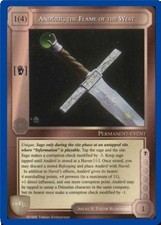Anduril, the Flame of the West - The Wizards - Unlimited - Middle-Earth CCG