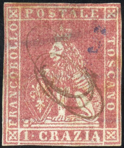 Francobolli toscana 4 usati - #,