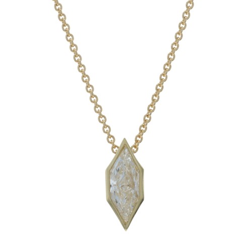 Oro giallo pendente diamante - oro,
