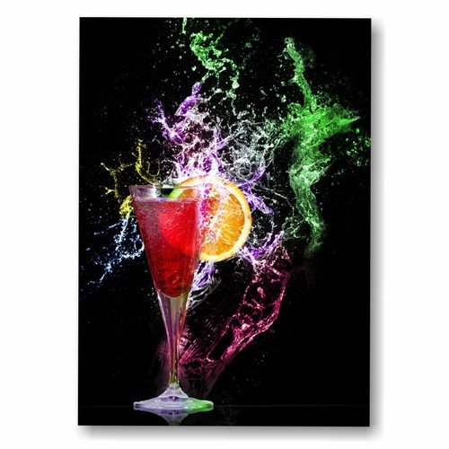 Black cocktail quadro stampa - cocktail,
