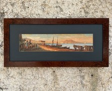 Quadro -Napoli Antica- dipinto a olio su tavola