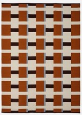 IKEA STOCKHOLM 2025 tappeto tessuto piatto vintage scandinavo svedese tappeto kilim 4 x 6 piedi