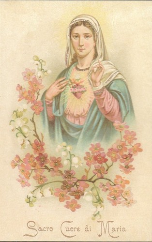 Santino colori sacro cuore - a,