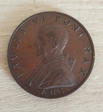 Medaglia Paolo VI Pont Max Anno 1963 in bronzo qFdc