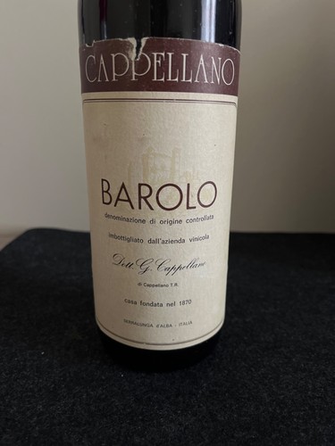 Barolo cappellano del 1974 - barolo,