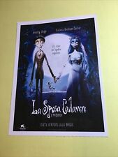 LA SPOSA CADAVERE - CARTOLINA MINI LOCANDINA CIAK 2005 COLLEZIONE CINEMA