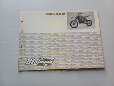Malaguti 50 Grizzly 12 4M 1990 catalogo ricambi originale Spare Parts Catalogue