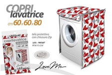 Coprilavatrice Telo Interno Felpato con Cerniera 60 x 60 x 80 cm