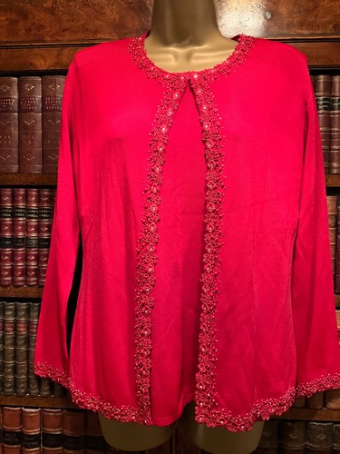 Twinset perle cristalli red - perle,