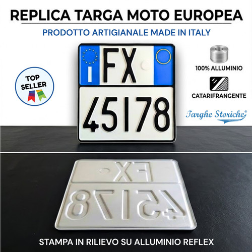 Targa moto decorativa - moto,