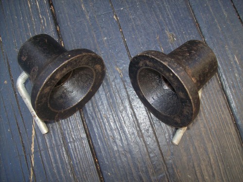 Vintage barbell collars - barbell,