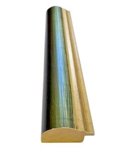 Cornice asta per Quadri in legno liberty asta da mt 1 verde sfumata  fai da te