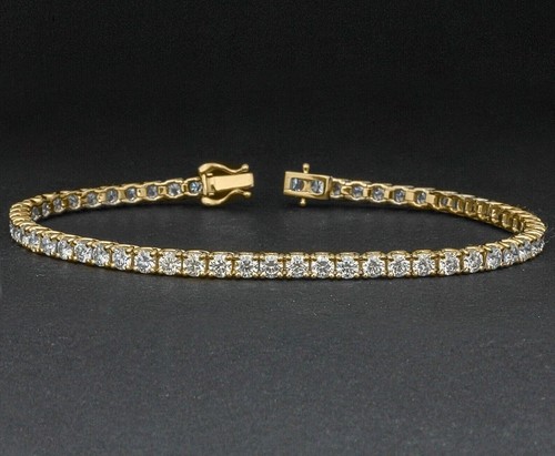 Bracciale tennis donna 5ct - bracciale,