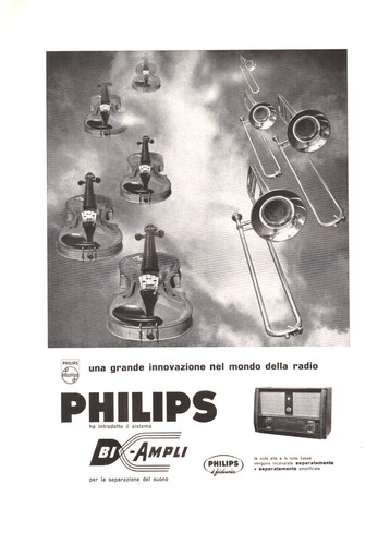 Pubblicita 1957 radio philips - pubblicita,