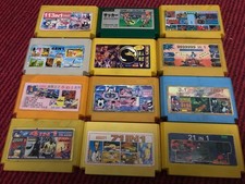 Famiclone Lotto di 12 cartucce rare Somari 60pin dendy di Famicom Pegasus