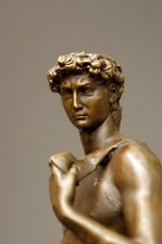 Scultura in bronzo 'DAVID' di
