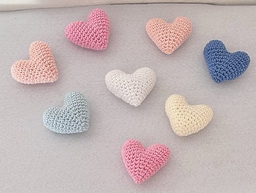 Cuore uncinetto applicazione - cuore,