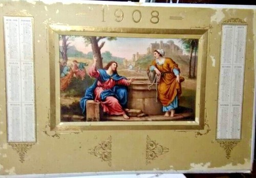 Antico calendario del 1908 - , su