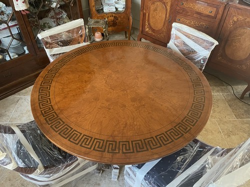 Tavolo rotondo radica - radica, di