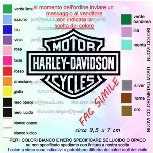Adesivo harley davidson - adesivo,