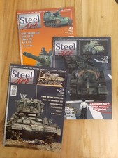 Modellismo mezzi militari - lotto riviste STEEL ART nn. 31, 33, 42