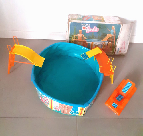 Barbie vintage piscina blu - vintage,