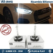 2 Lampadine BI XENON D5S di RICAMBIO per AUDI A5 8W Luce Bianca 6000K 35W Potent