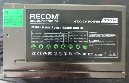 Alimentatore 550w - alimentatore, pc