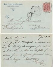 PERUGIA - PUBBLICITARIA COMMERCIALE - AVV. LORENIO DONATI - VIAGG. 1926 -65636-