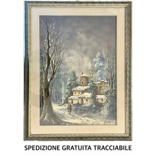 Dipinto Olio Su Tela Firmato