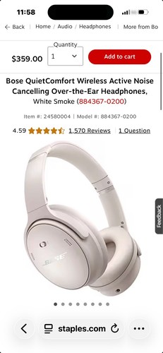 Bose quietcomfort headphones - bose,