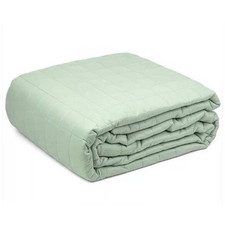 BASSETTI Copriletto trapuntato in tinta unita microfibra salvia 