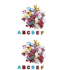  Set 2 Lettere Adesive