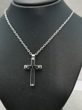 Collana Uomo Acciaio croce