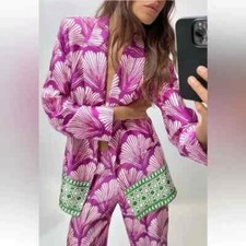 Blazer donna Zara effetto raso