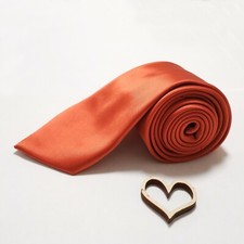 Cravatta vintage Giorgio Mariani, arancione, seta, made in Italy, formale