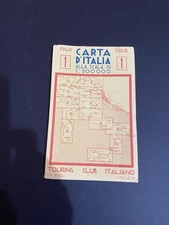 TOURING CLUB ITALIANO CARTA D'ITALIA OTTO CARTINE BUONE CONDIZIONI