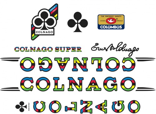 Adesivi telaio colnago super - adesivi,