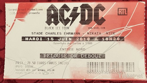 Concert gig ticket - gig, black