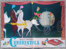 fotobusta CENERENTOLA Walt Disney Cinderella carrozza ZUCCA scarpetta originale