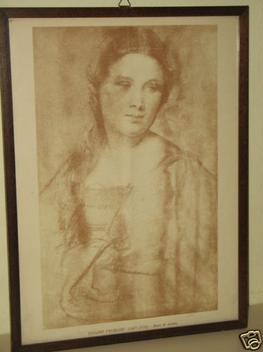 Quadro stampa tiziano - quadro, "tiziano