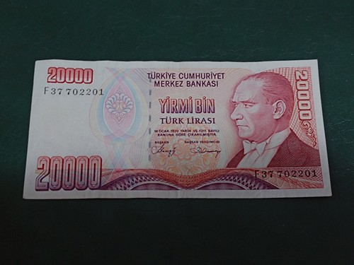 Banconota turchia 20000 lire - banconota,