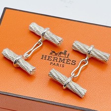 HERMES Vintage Twist Bar Osso