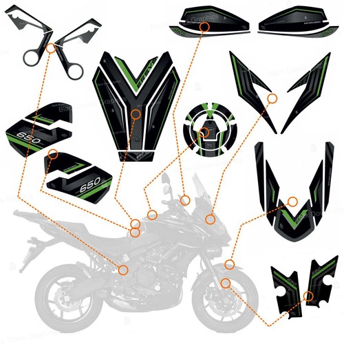 Kit grafiche adesivi resinati - grafiche,