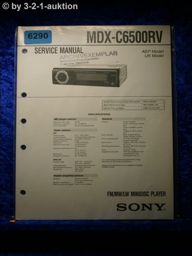 Manuale servizio sony mdx - di,