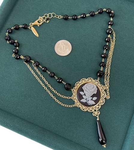 Collana con ciondolo - , cammeo