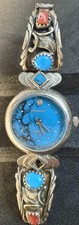 orologio donna vintage Lucoral con quadrante turchese, accento diamante